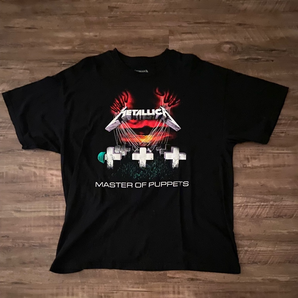 Black Metallica Master of Puppets T-Shirt. XXL